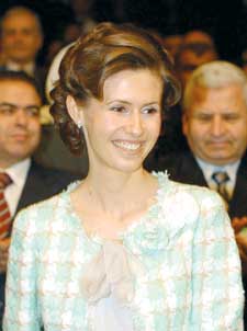 السيدة أسماء الأسد عقيلة الرئيس السوري