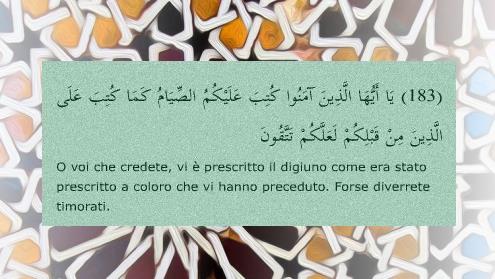 Corano Sura due Ramadan